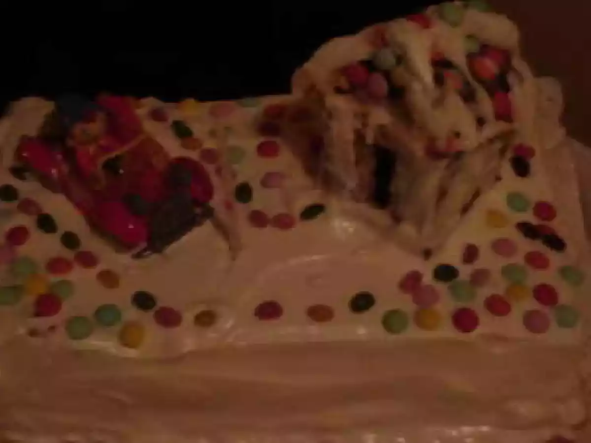 Bolo de aniversário improvisado