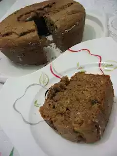 Bolo de aveia e ameixa