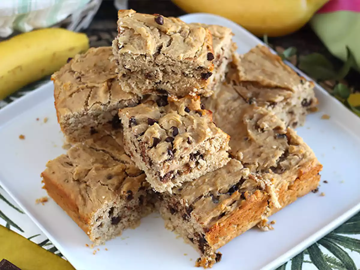 Bolo de banana com chocolate (vegano e sem glúten) - foto 4