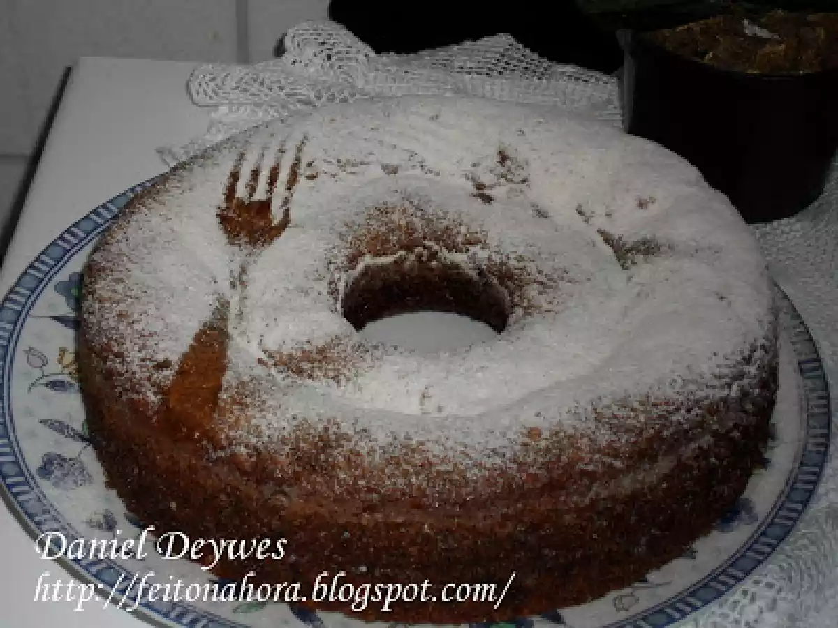 Bolo de Banana com nozes
