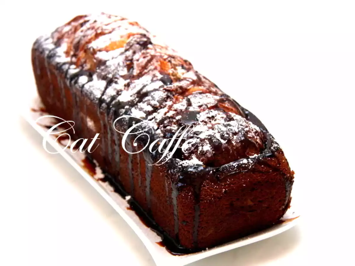 Bolo de banana e maçã