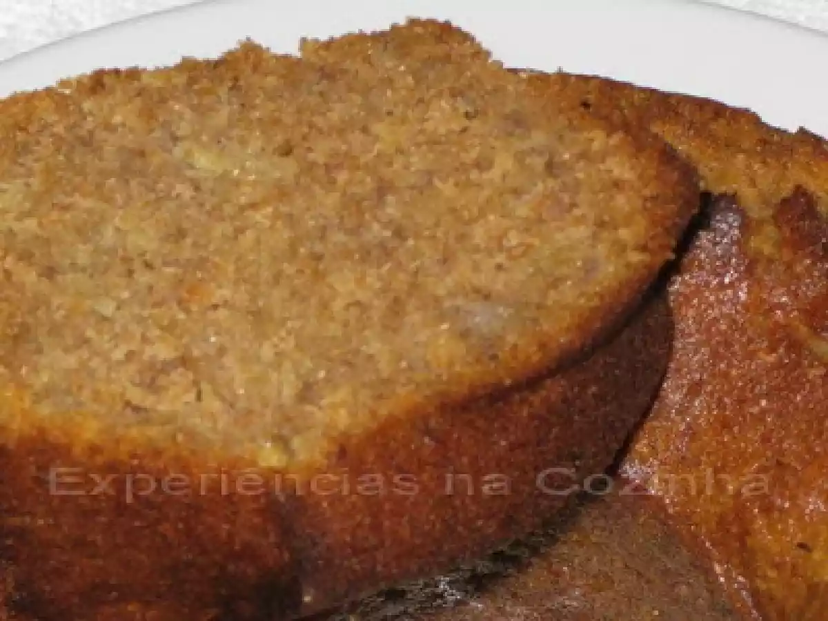 Bolo de Banana, Mel e Cardamomo