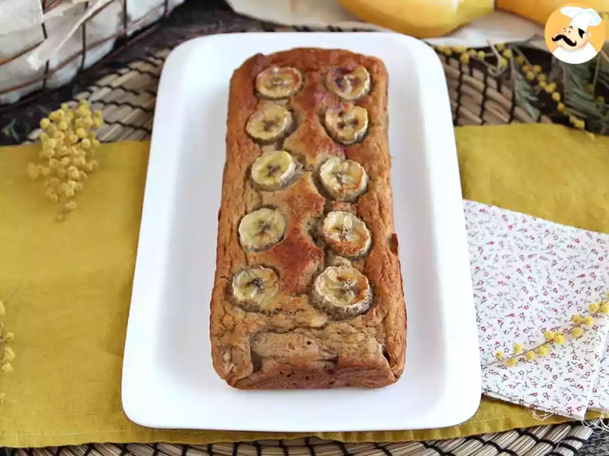 Bolo de banana sem adição de açúcar