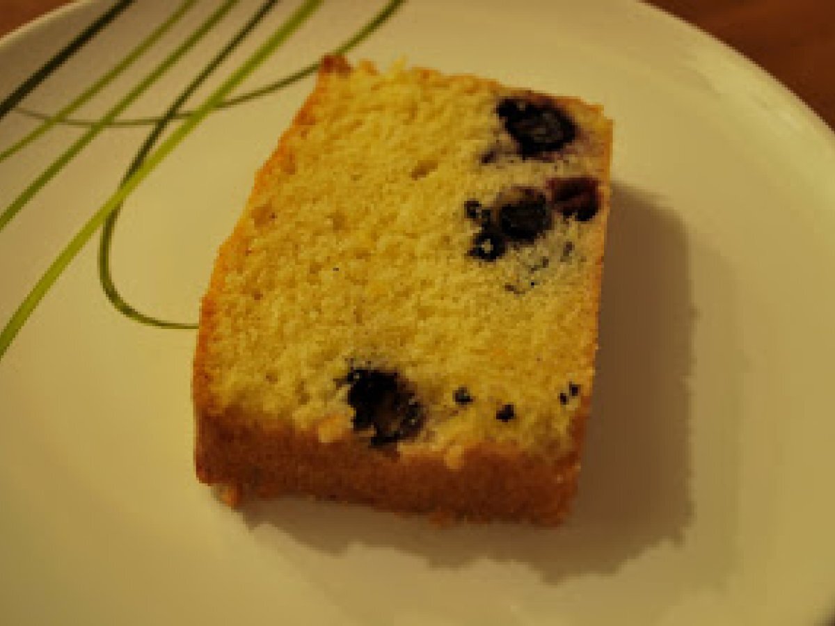 Bolo de blueberry e limão siciliano