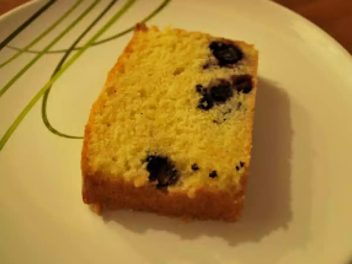 Bolo de blueberry e limão siciliano