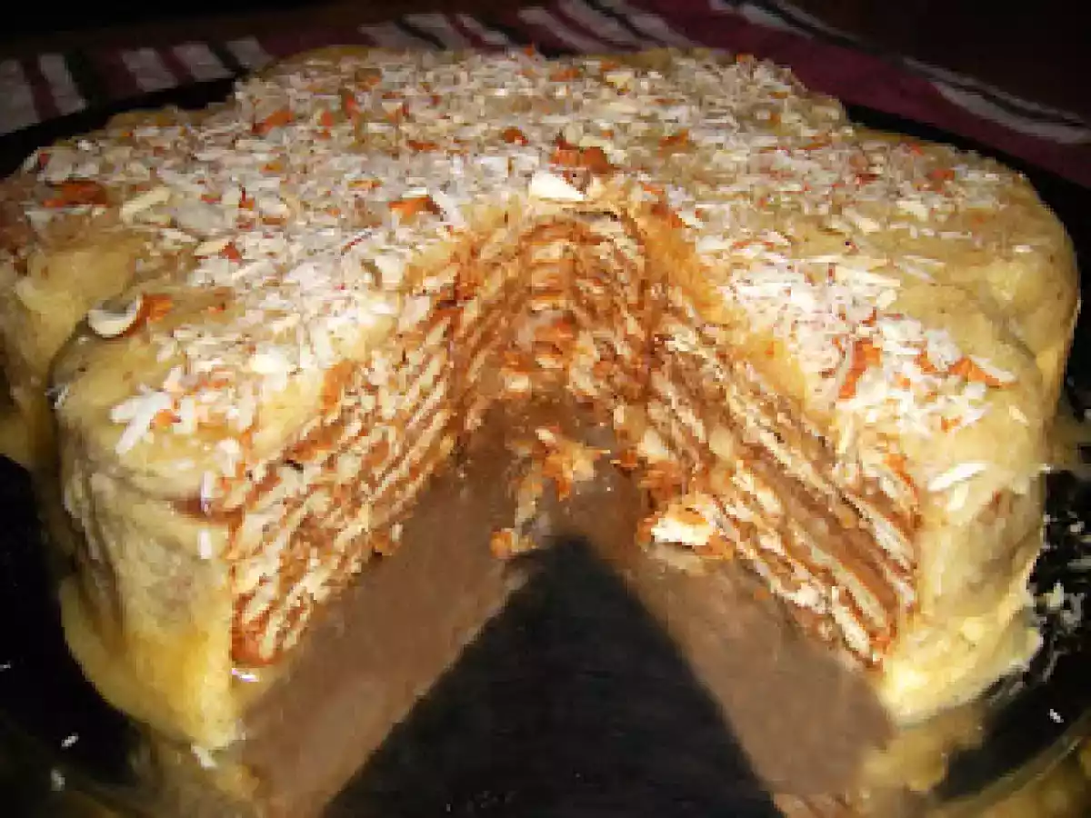 Bolo De Bolacha com Creme de Amêndoa (Classico com um twist) - foto 3