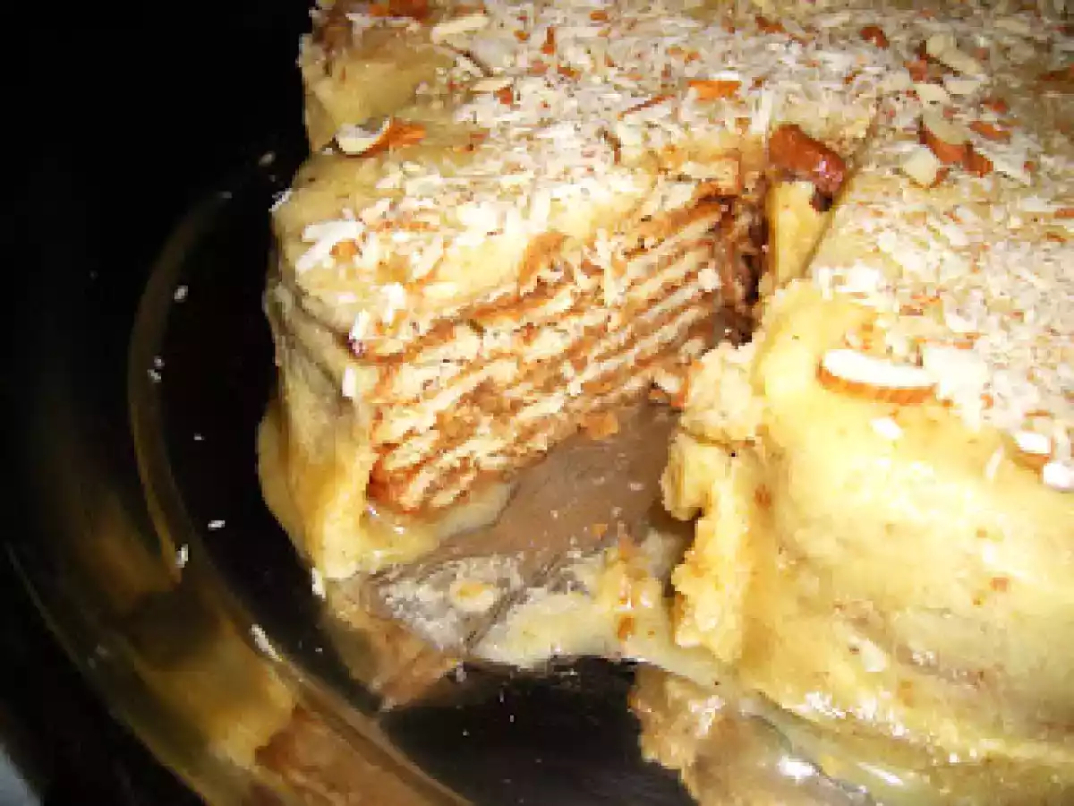 Bolo De Bolacha com Creme de Amêndoa (Classico com um twist) - foto 4