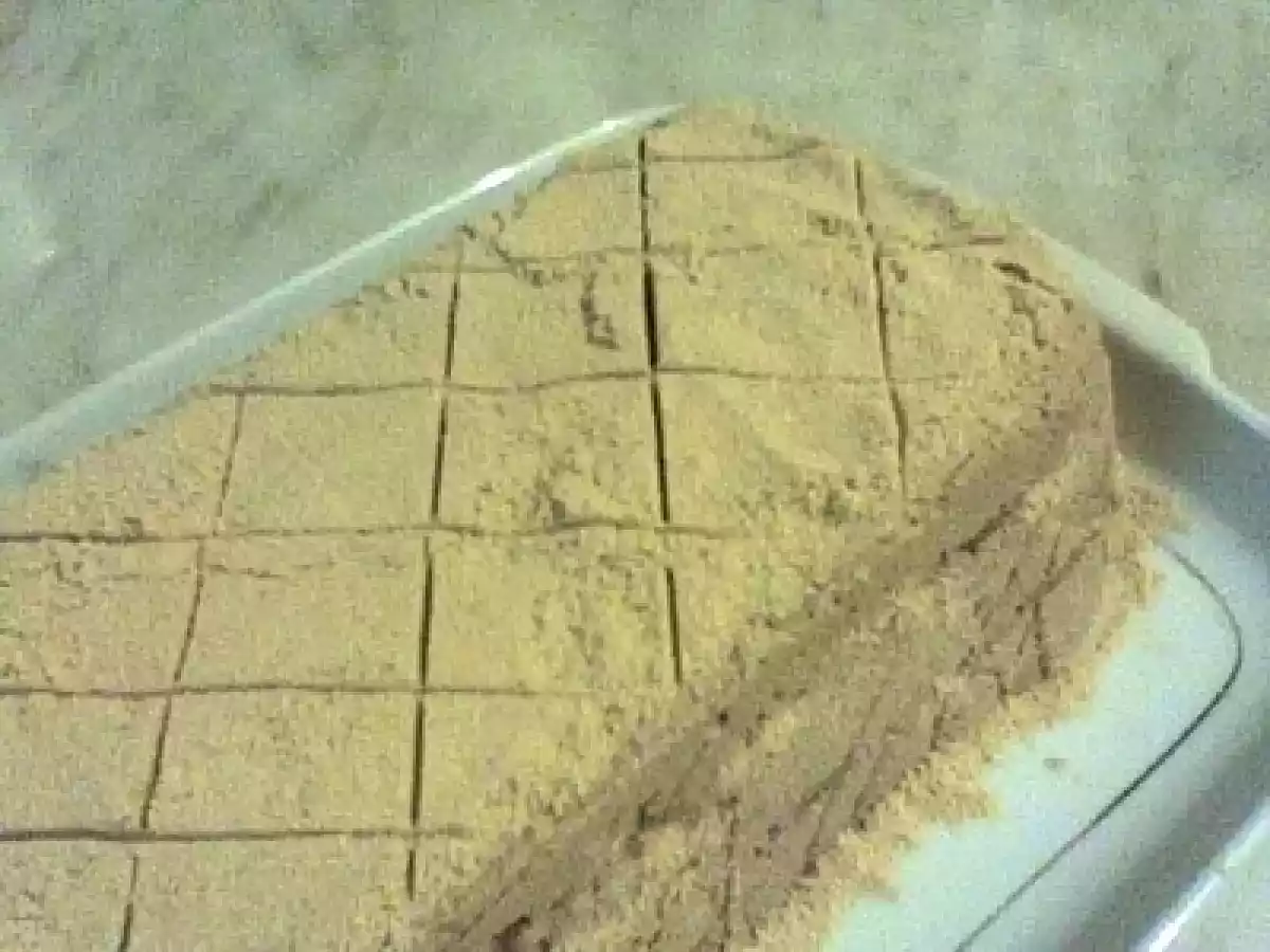 Bolo de bolacha com creme de chocolate