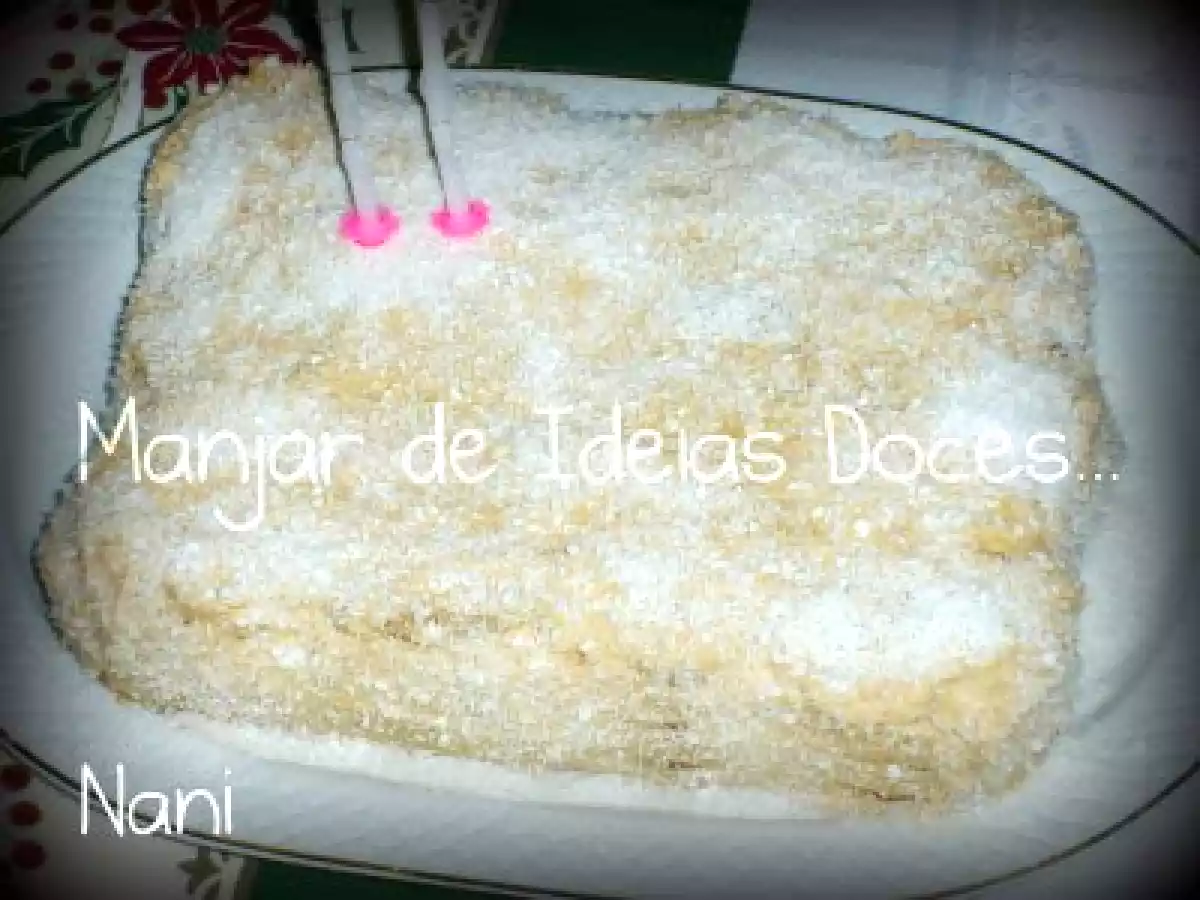 Bolo de Bolacha com Leite Condensado Cozido