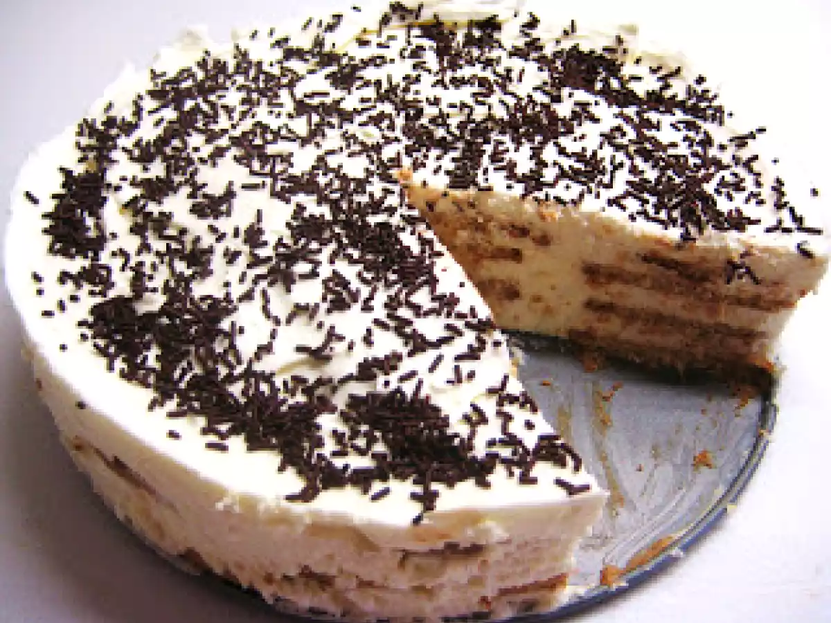 Bolo de bolacha com mascarpone