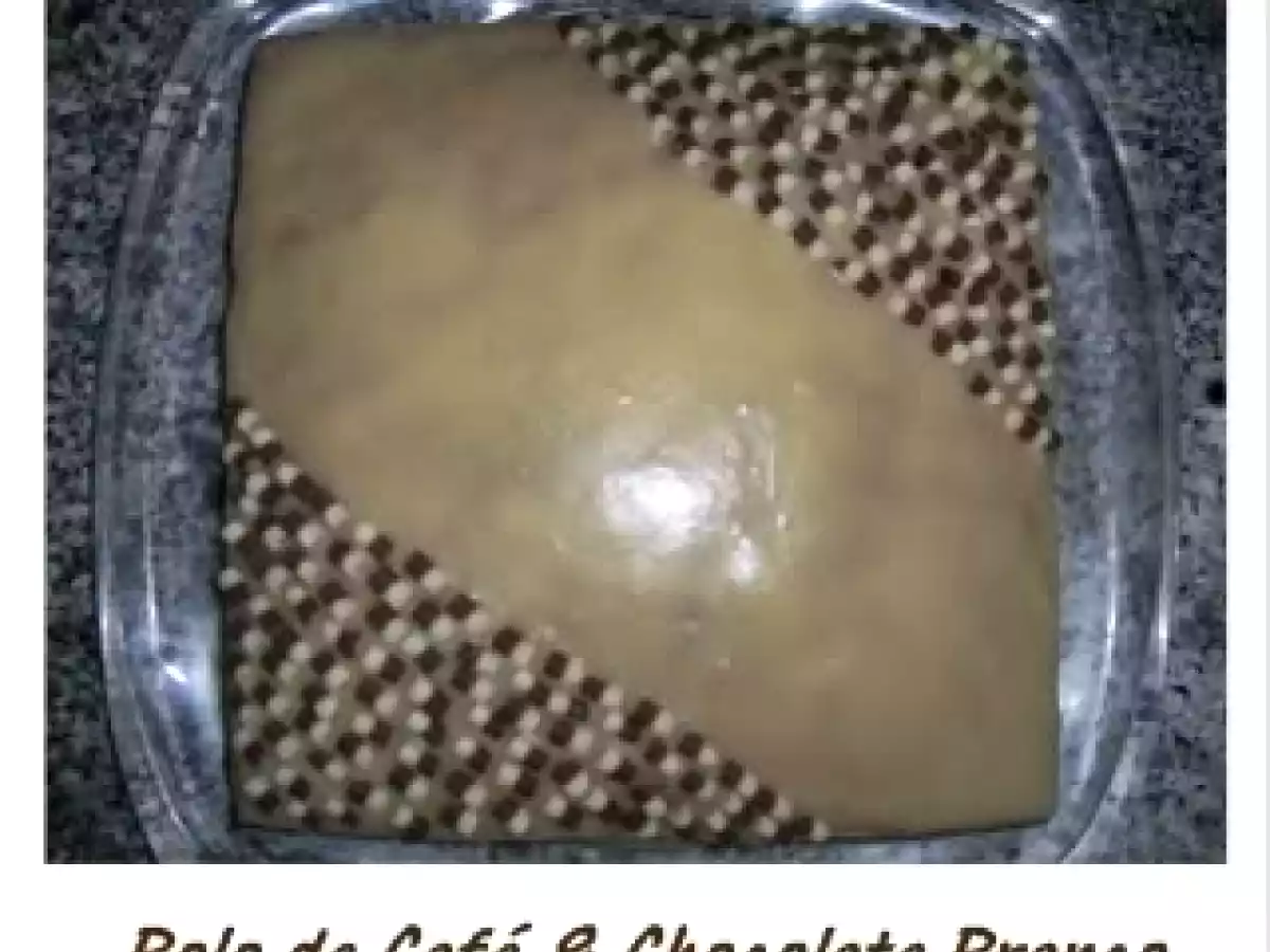Bolo de Café & Chocolate Branco