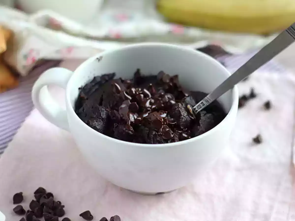 Bolo de caneca de chocolate em 1 minuto - foto 5