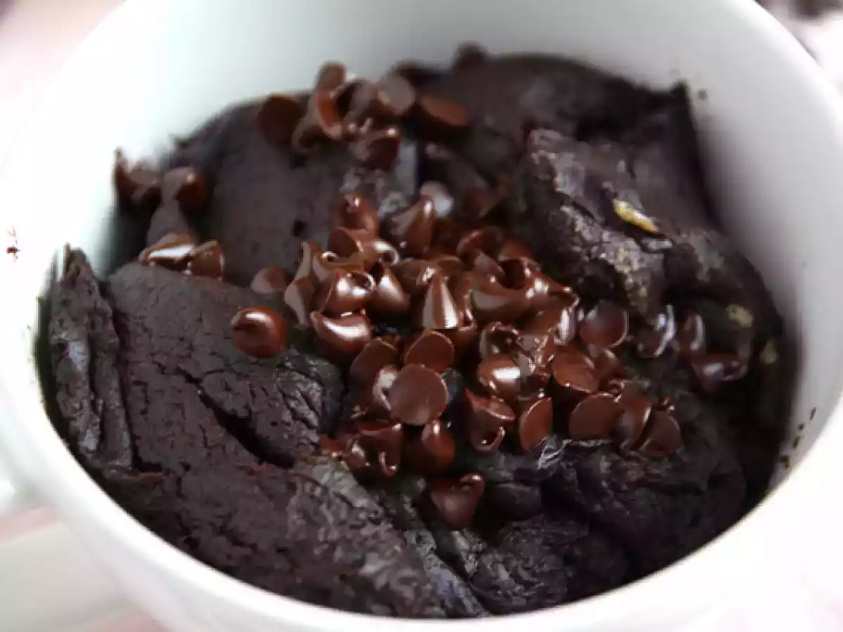 Bolo de caneca de chocolate em 1 minuto - foto 7