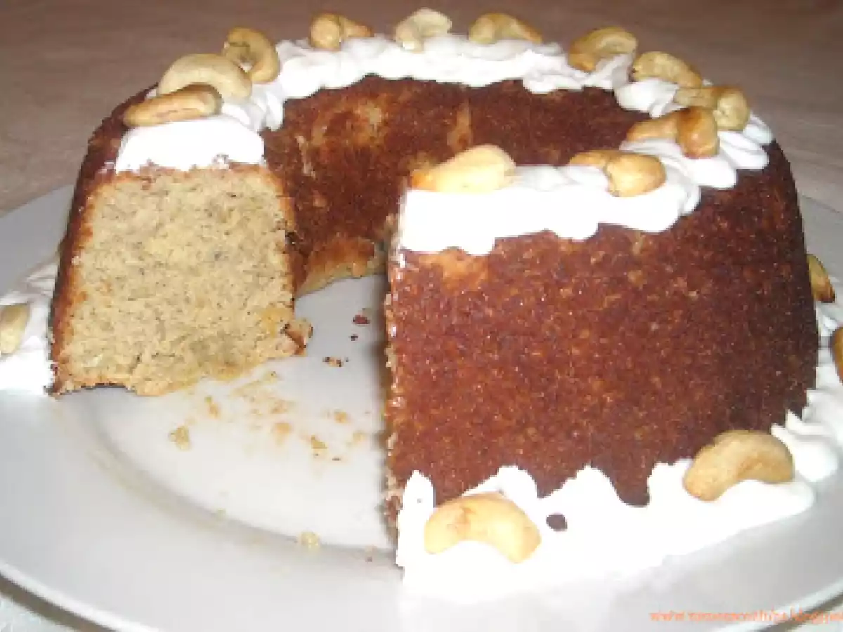 Bolo de castanha de cajú