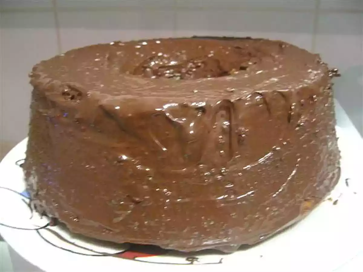 Bolo de cenoura com chocolate...