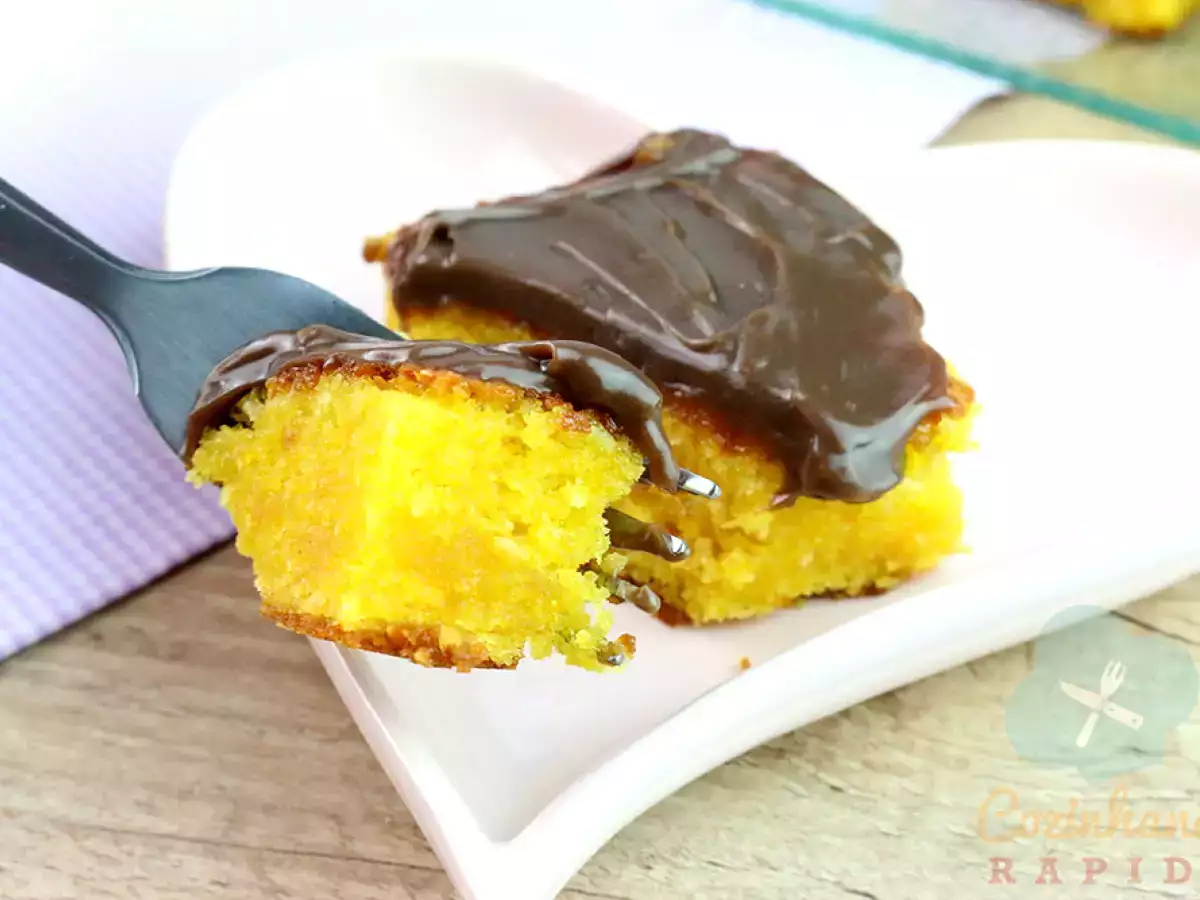 Bolo de Cenoura de Liquidificador com Brigadeiro | CozinhandoRápido - foto 3