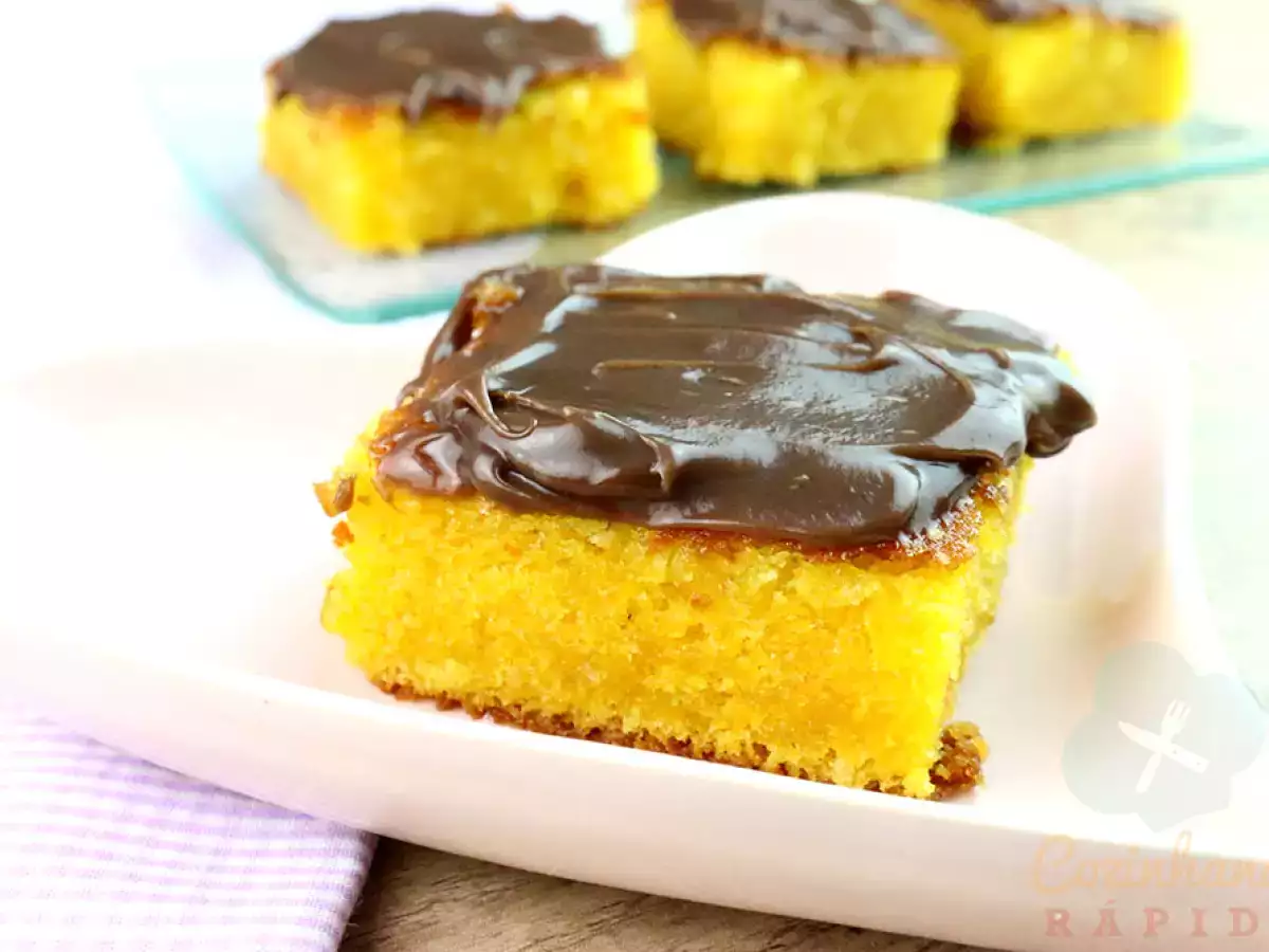 Bolo de Cenoura de Liquidificador com Brigadeiro | CozinhandoRápido - foto 4