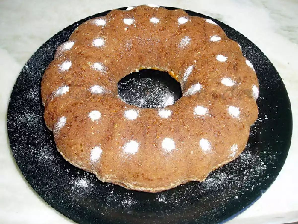 Bolo de cenoura e gengibre