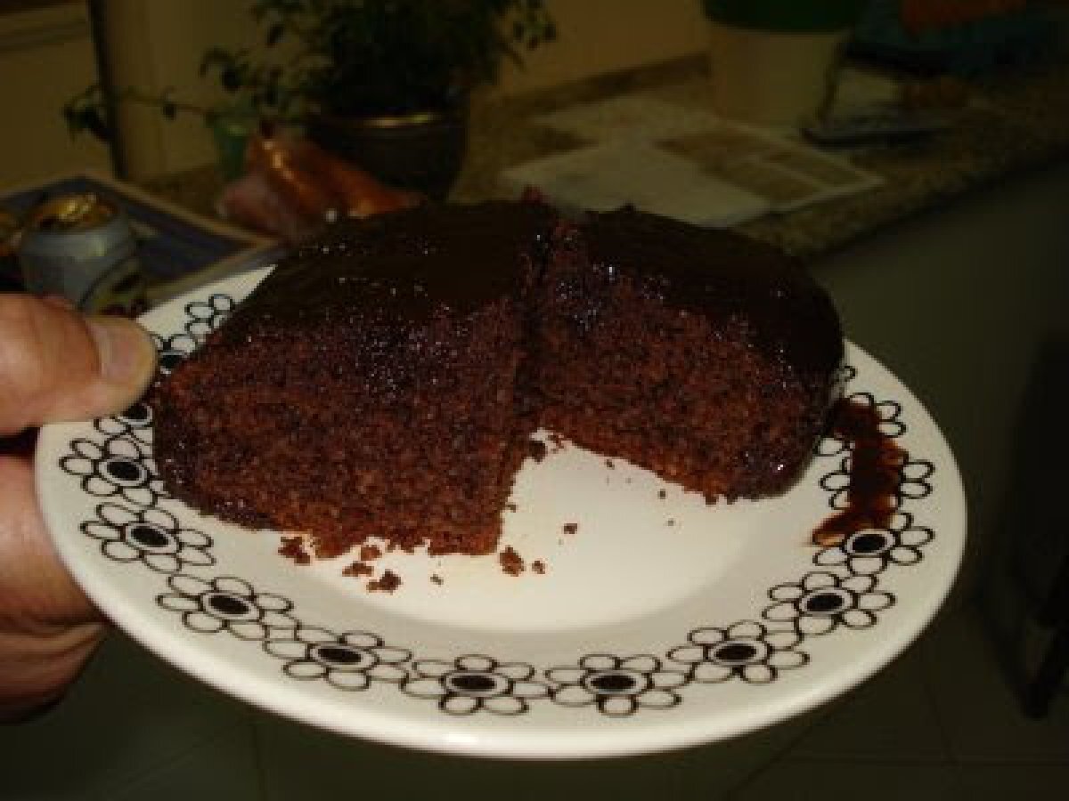 Bolo de Chocolate com Aveia.