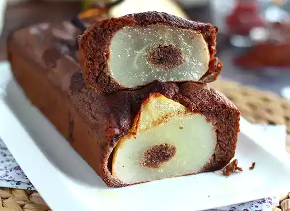 Bolo de chocolate com pera (fondant)
