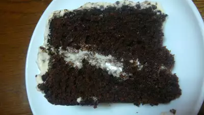 Bolo de chocolate e tiramisú