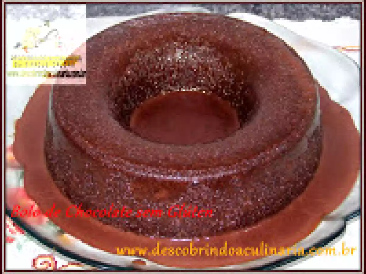 BOLO DE CHOCOLATE SEM GLÚTEN