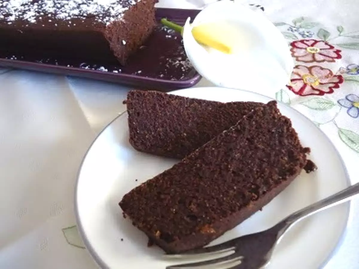 Bolo de chocolate vegan
