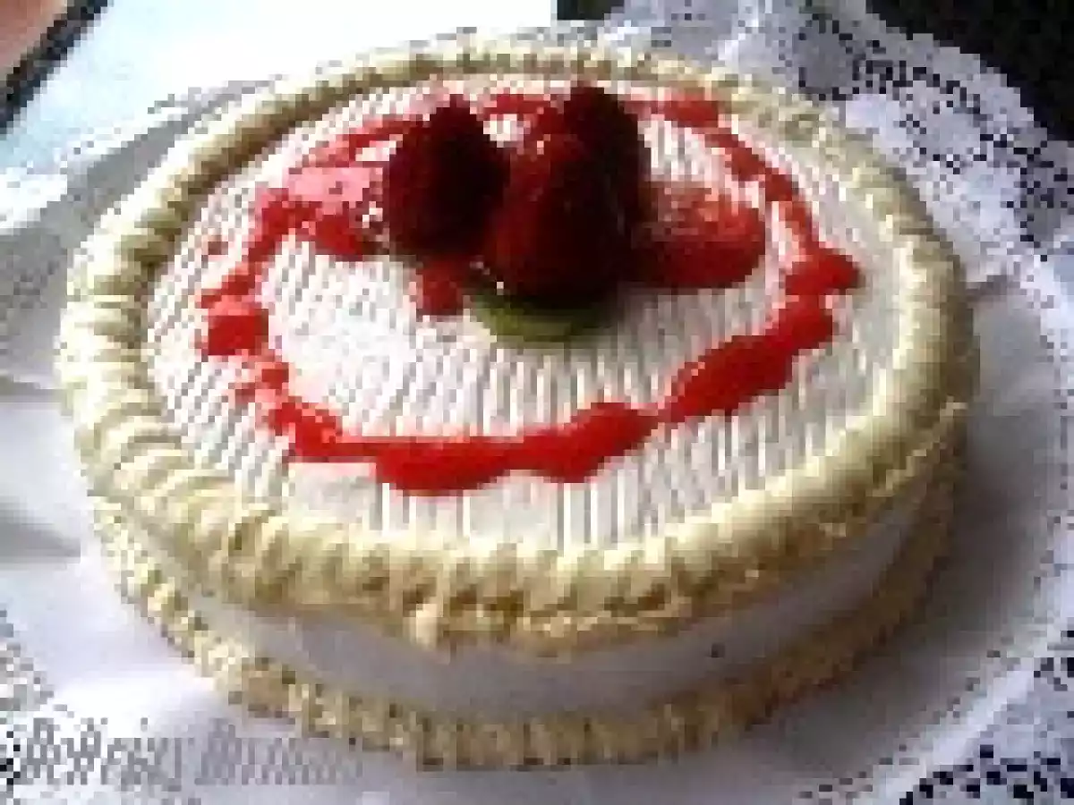 Bolo de Claras com Chantily e curd de Limão