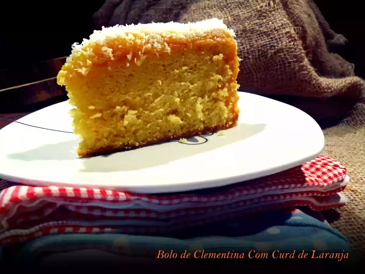 Bolo de Clementina Com Curd de Laranja - foto 2