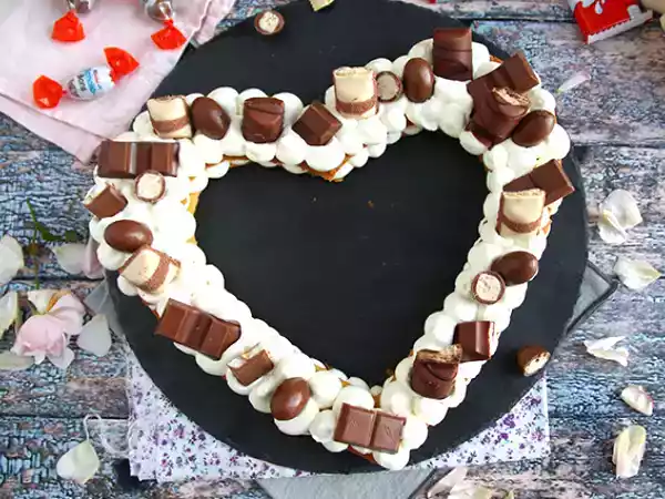 Receita Bolo de coração - heart cake