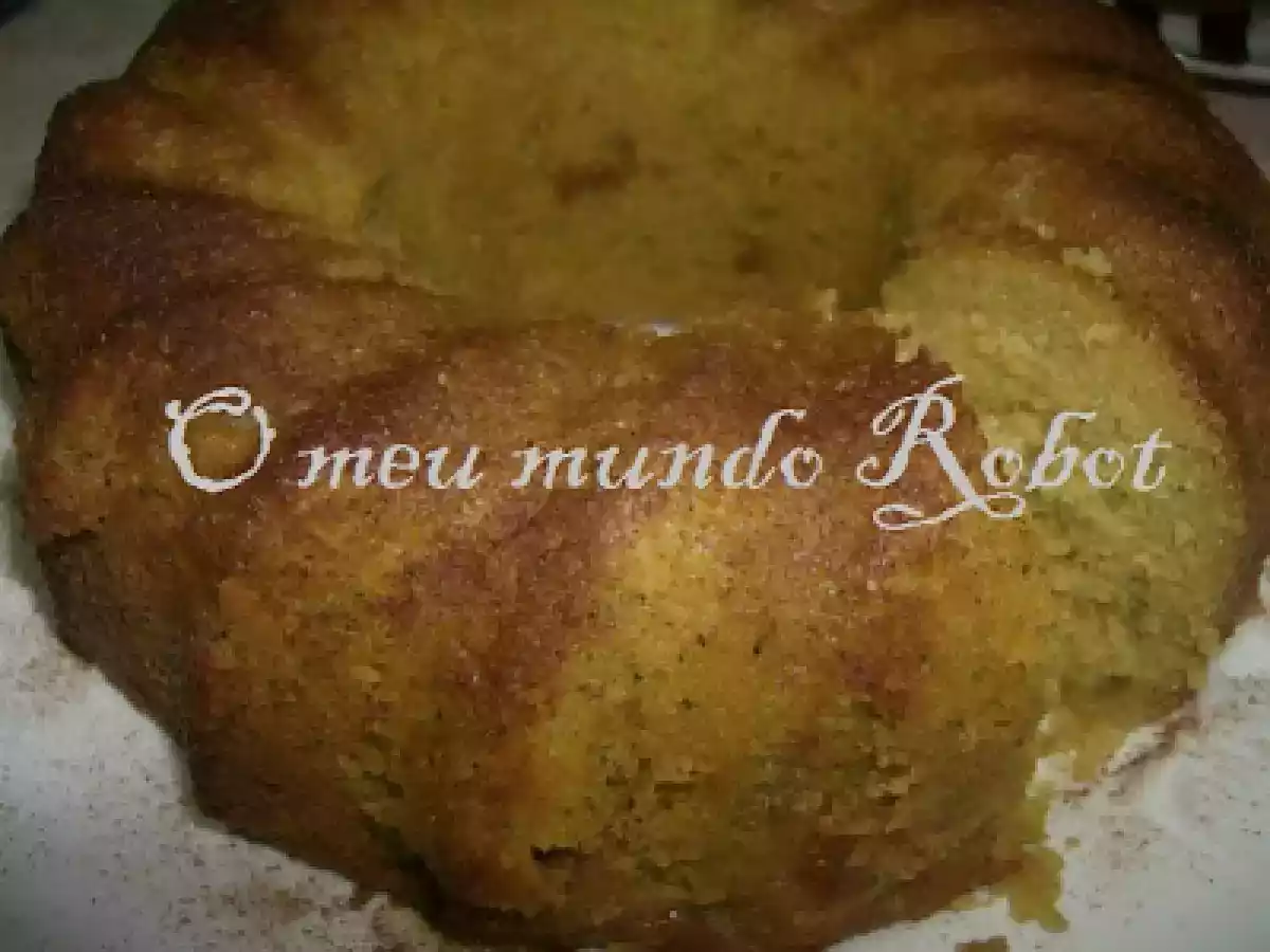Bolo de Courgette, Cenoura e Côco aromatizado com Limão