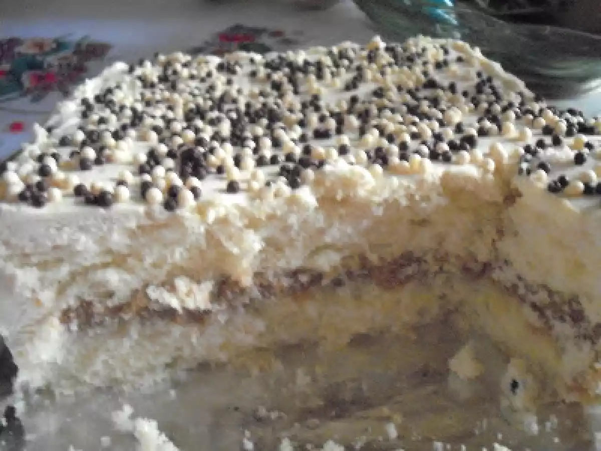 Bolo de fécula de batata.