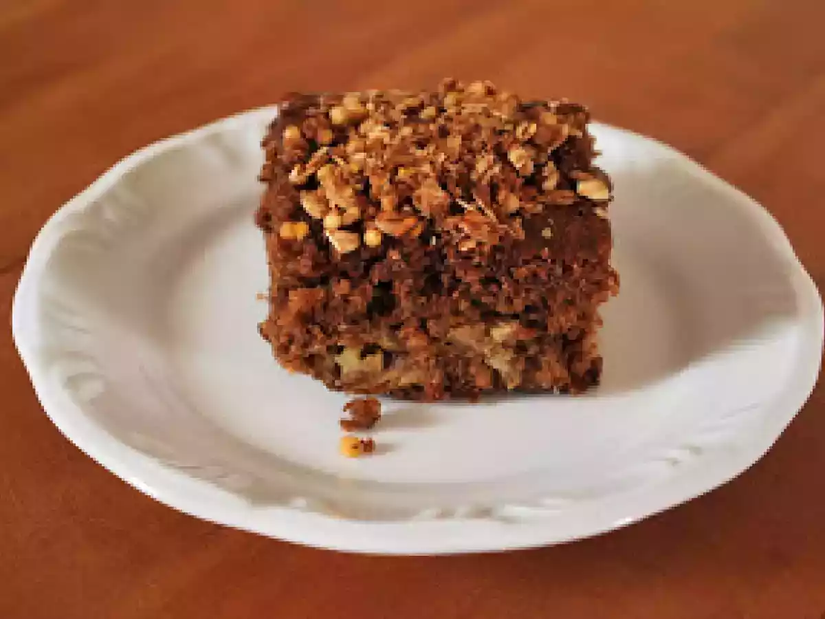 Bolo de fruta com granola