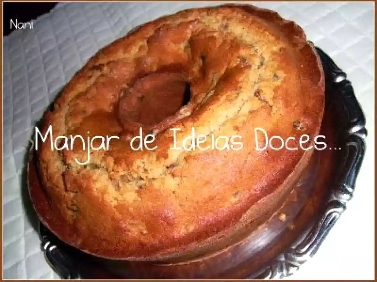 Bolo de Frutas Cristalizadas e Frutos Secos