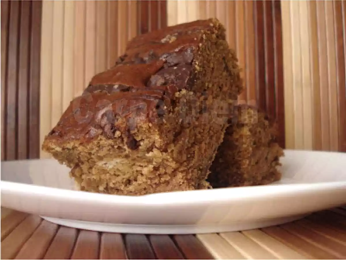 Bolo de Gengibre e Chocolate derretido