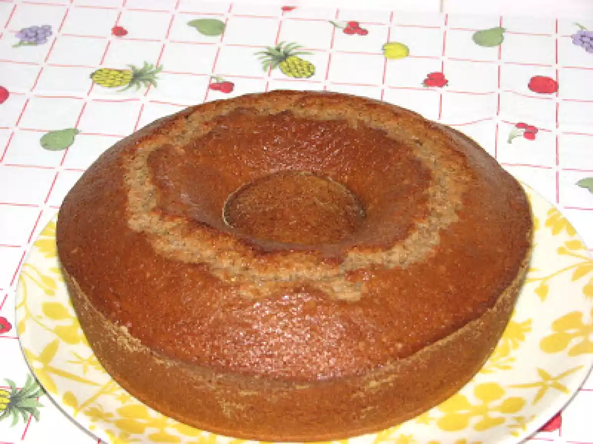Bolo de iogurte com chocolate