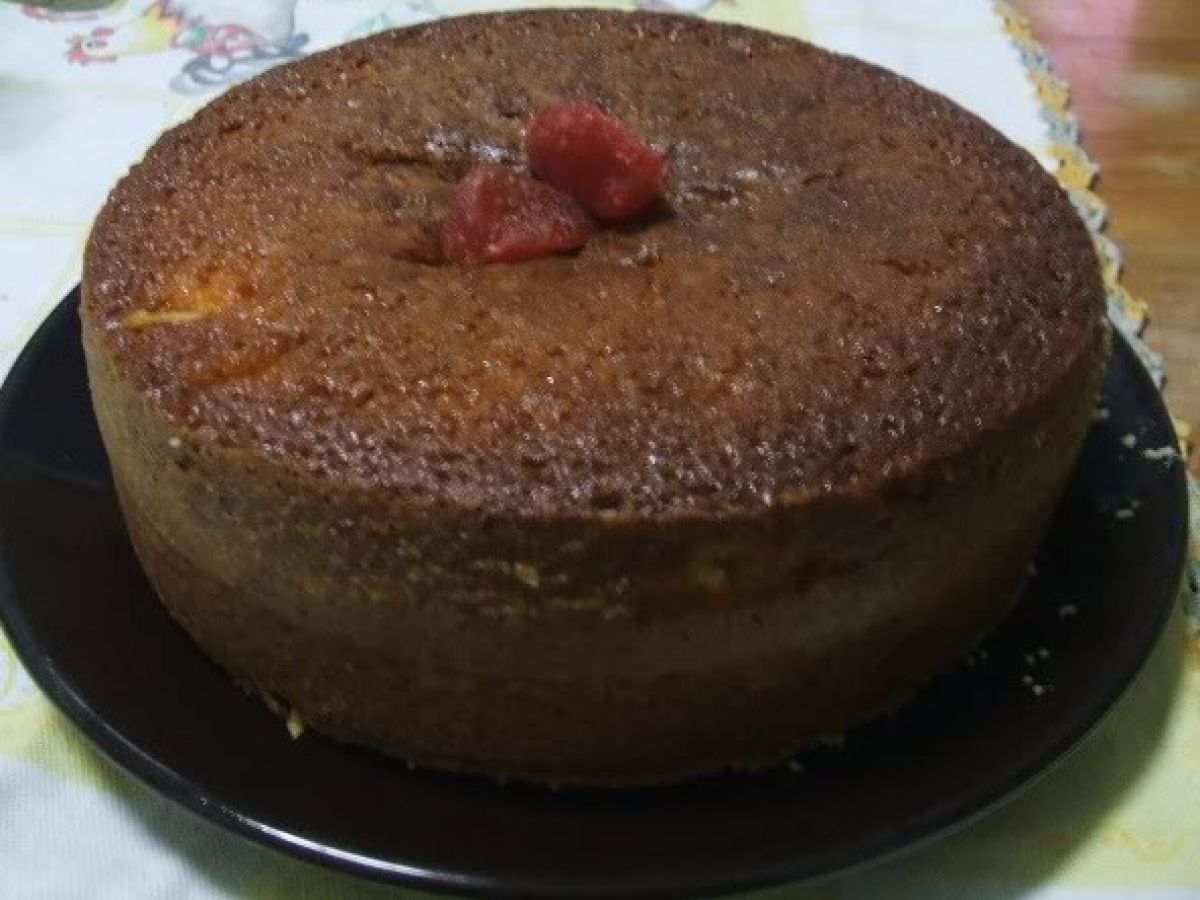 Bolo de Iogurte com Custard