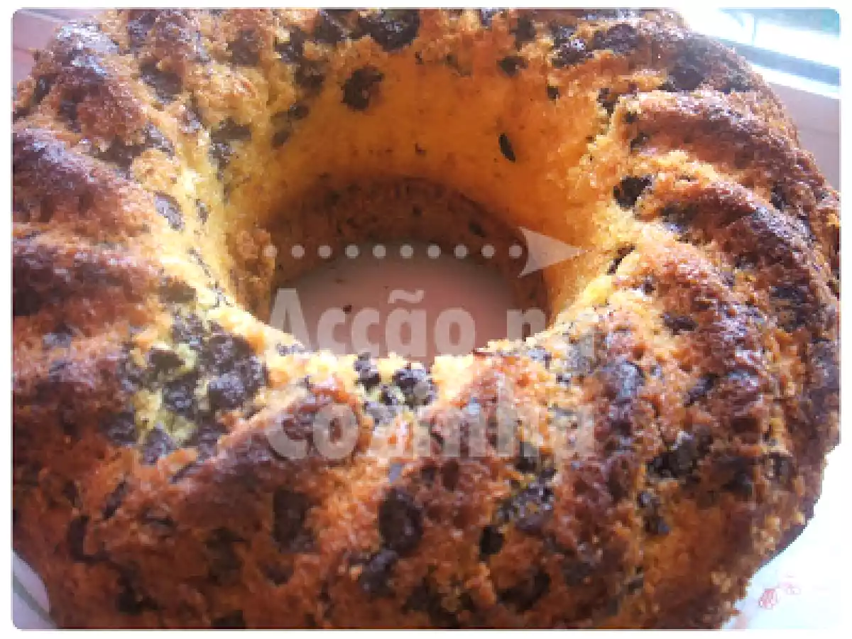 Bolo de Iogurte com pepitas de chocolate