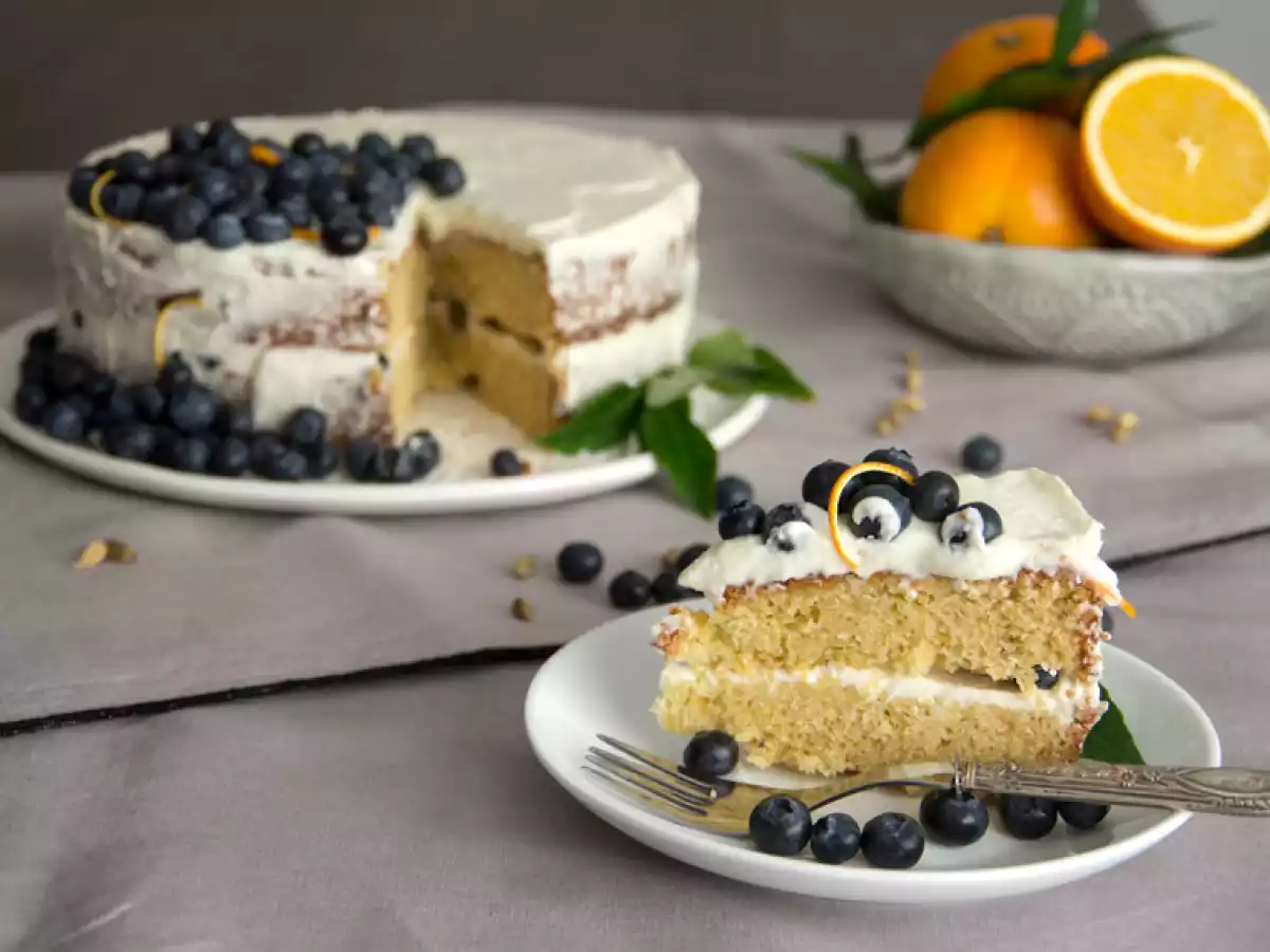 Bolo de Laranja com Cardamomo e Mirtilos - foto 4