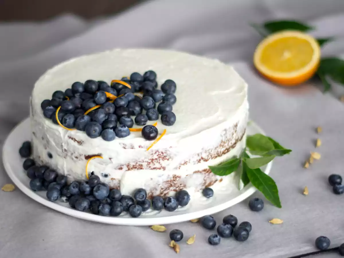 Bolo de Laranja com Cardamomo e Mirtilos - foto 5