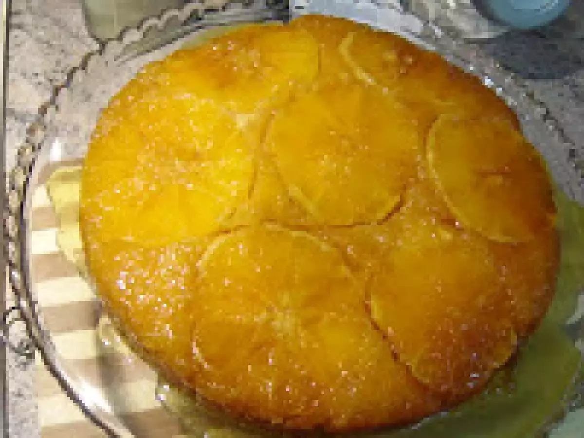Bolo de laranja com golden syrup