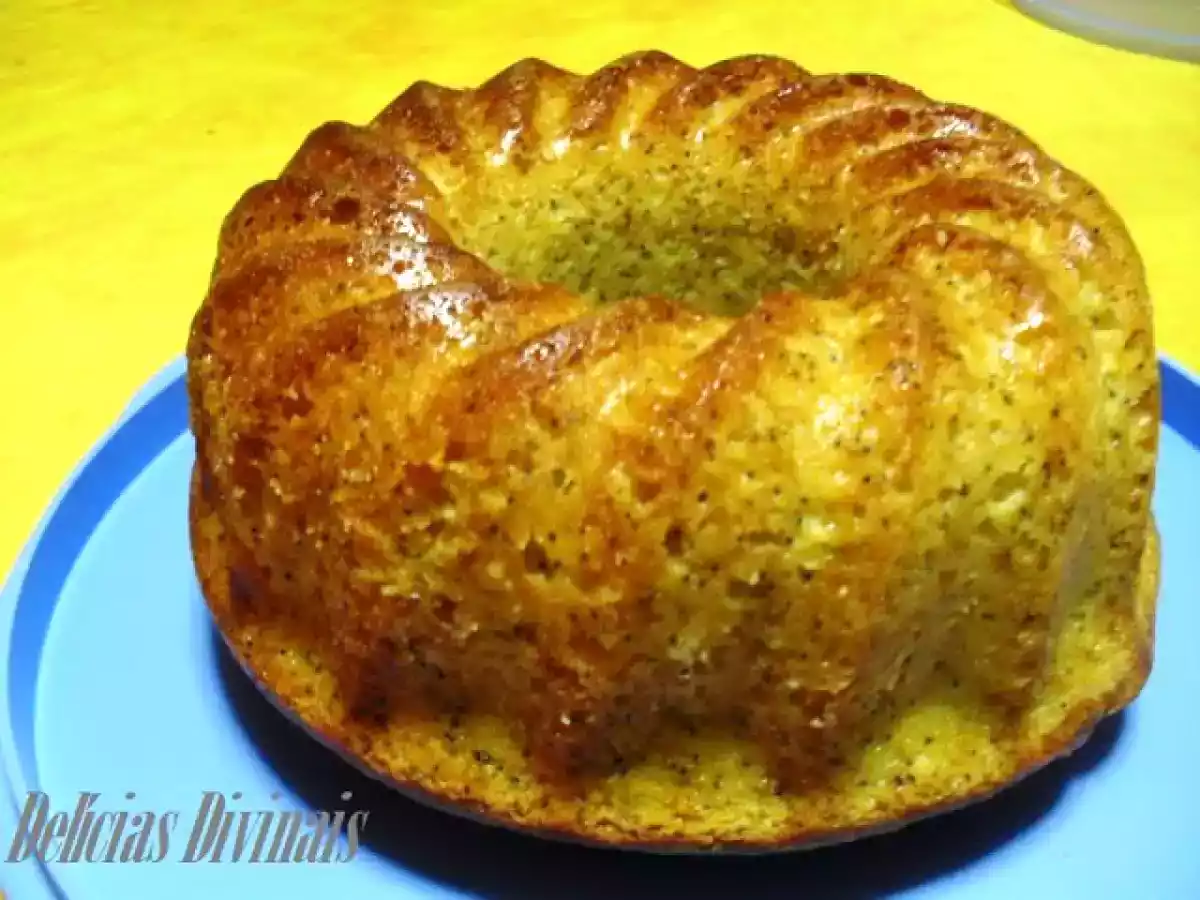 Bolo de Laranja Com Sementes de Papoila