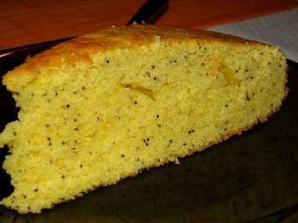 Bolo de Laranja com sementes de papoila