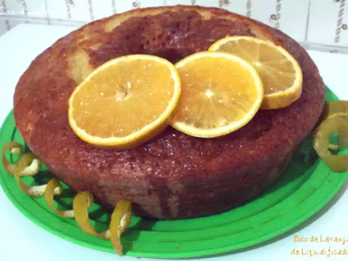 Bolo de Laranja de Liquidificador