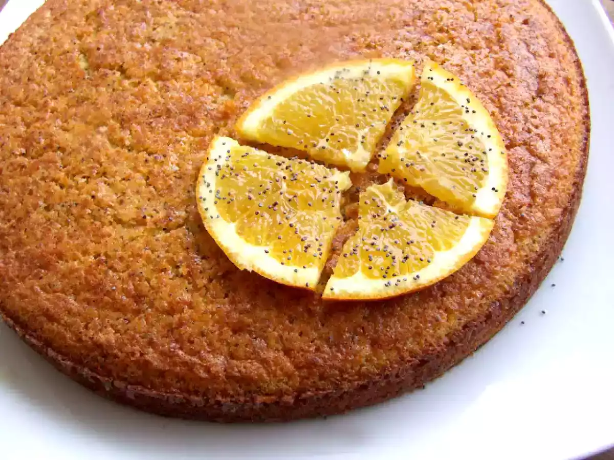 Bolo de laranja e amêndoa