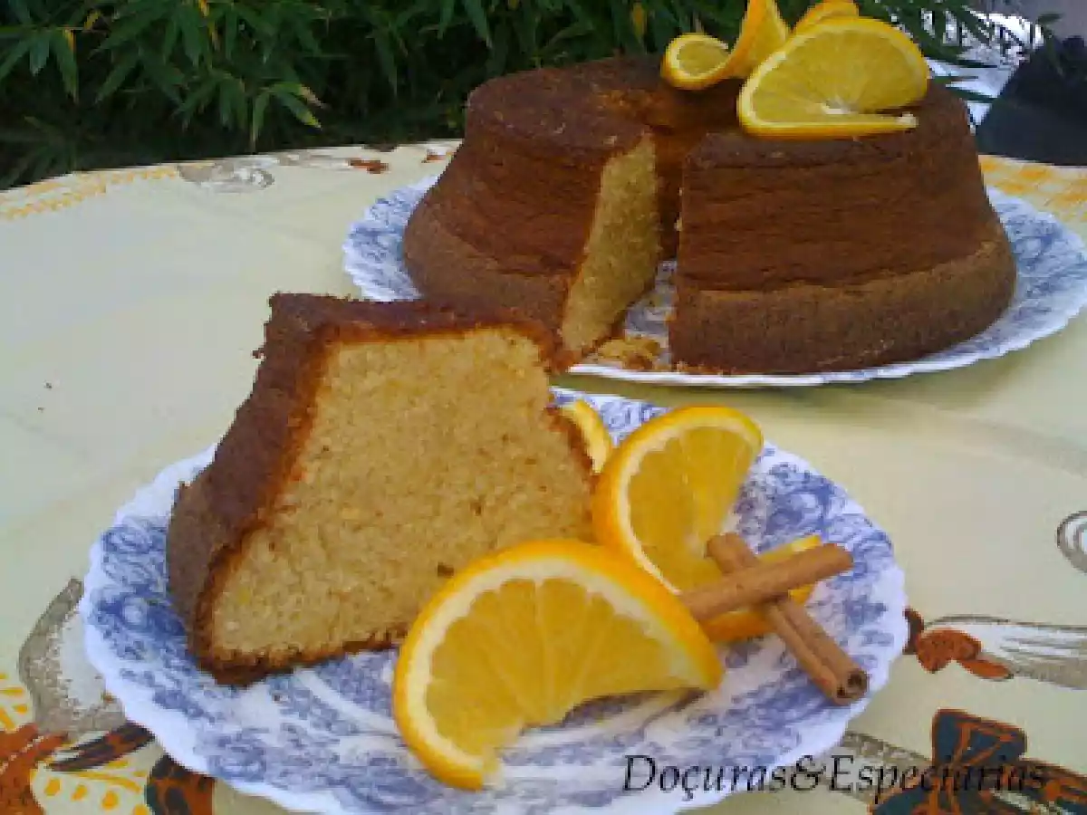 Bolo de Laranja e Canela