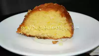 Bolo de laranja molhadinho