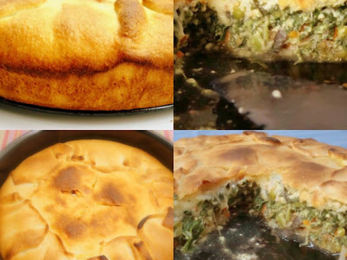 Bolo de legumes em massa folhada