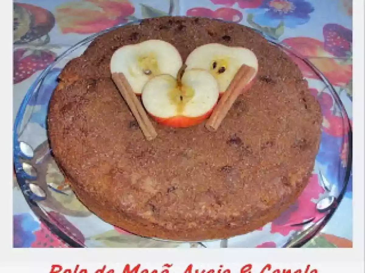 Bolo de Maçã, Aveia & Canela