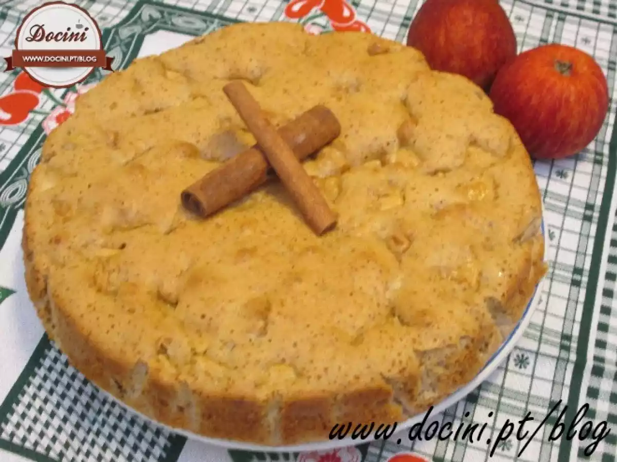 Bolo de Maçã e Canela